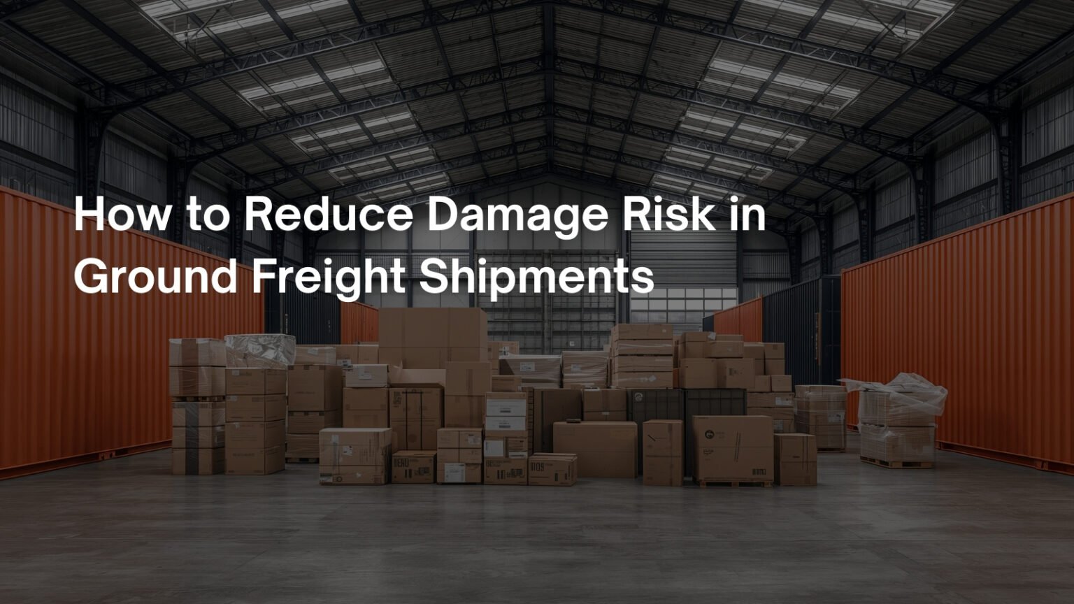 Reduce Damage Risk in Ground Freight Shipments